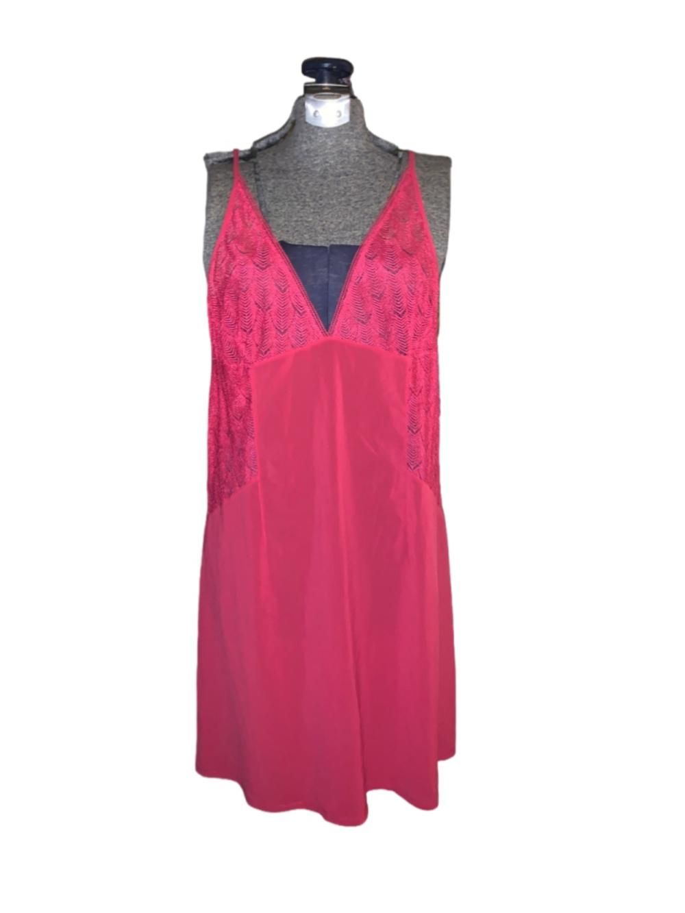 Women's Calvin Klein Pink Lace Chemise Sleepwear Size L
